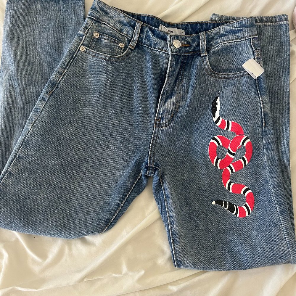 *NWT* Adika High Waisted Snake Jeans